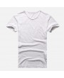 Mens Casual O Neck Short Sleeve Cotton Loose T shirt