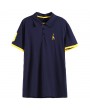 Mens Embroidery Turndown Collar Short Sleeve Spring Summer Business Casual Golf Shirt