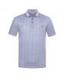 Mens Spring Summer Golf Shirt Striped Light-colored Soft Cotton Short Sleeve Casual Tops