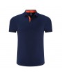 Mens Brief Style Solid Color Tops Turn-down Collar Short Sleeve Casual Cotton Golf Shirt