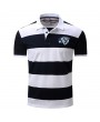 Mens Stripes Pattern Golf Shirts Short Sleeve Spring Summer Casual Business Tops