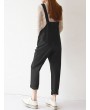 Women Loose Casual Solid Color Jumpsuits With Pocket