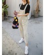 Women Loose Casual Solid Color Jumpsuits With Pocket