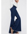 Vintage High Waist Stretchy Flared Denim Trousers