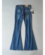 Vintage High Waist Stretch Flared Denim