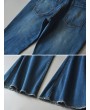 Vintage High Waist Stretch Flared Denim