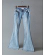 Vintage High Waist Stretch Flared Denim