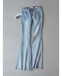 Vintage High Waist Stretch Flared Denim